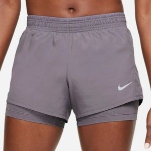 Nike Dri-Fit Core 10K Athletic Tennis Gym Shorts in Gray
